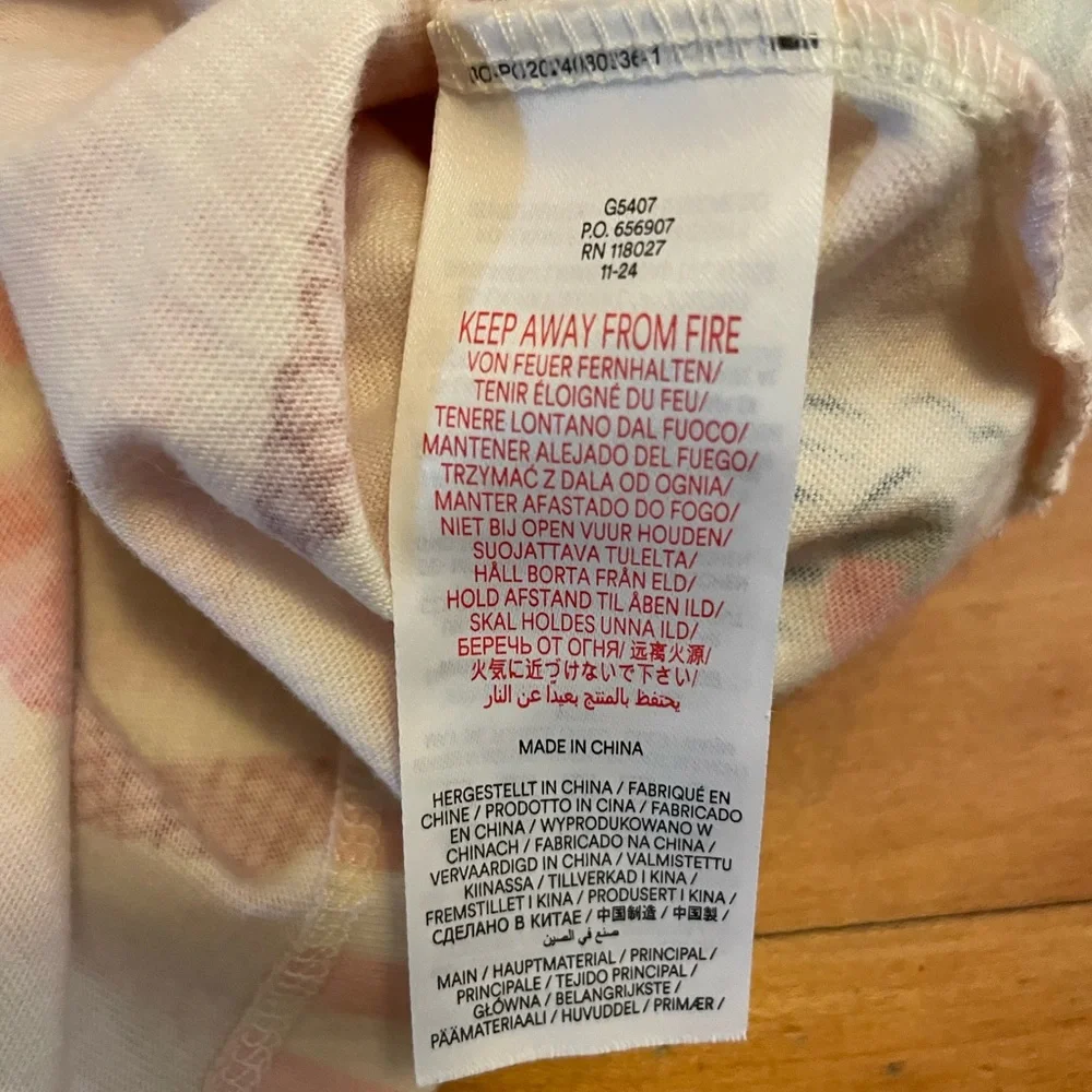 Mini Boden Short Sleeve Printed Tunic in Vintage Pink Ice Cream Stripe - Picture 6 of 8